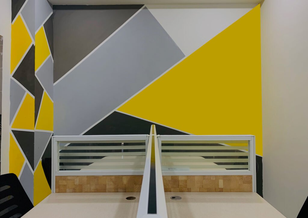 space for 4 chairs in office