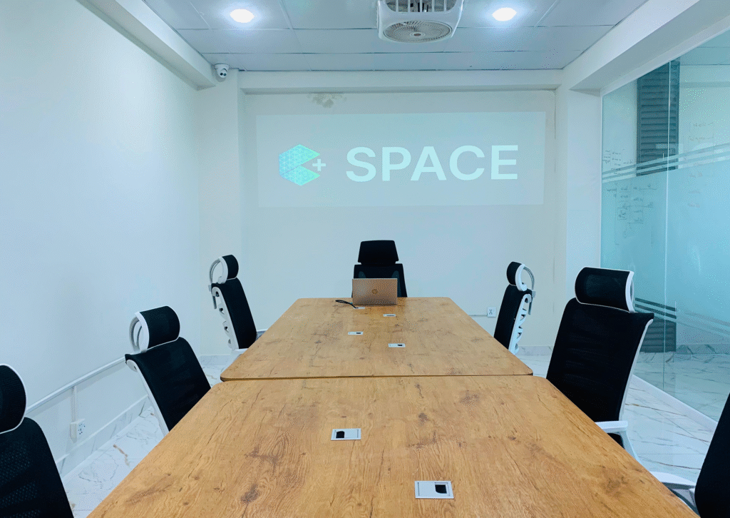 meeting room with chairs and tables
